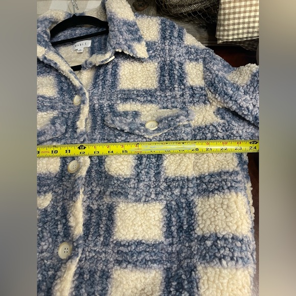 Plaid Sherpa Jacket Mable Shacket - Picture 8 of 8